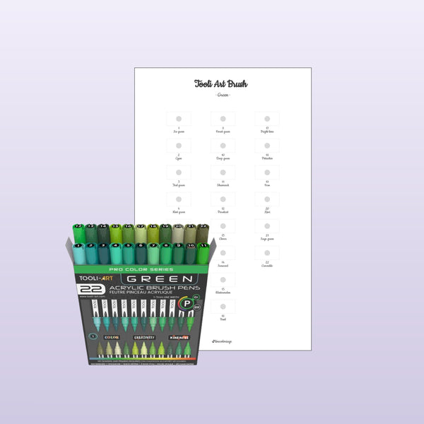 Tooli-Art Green Brush