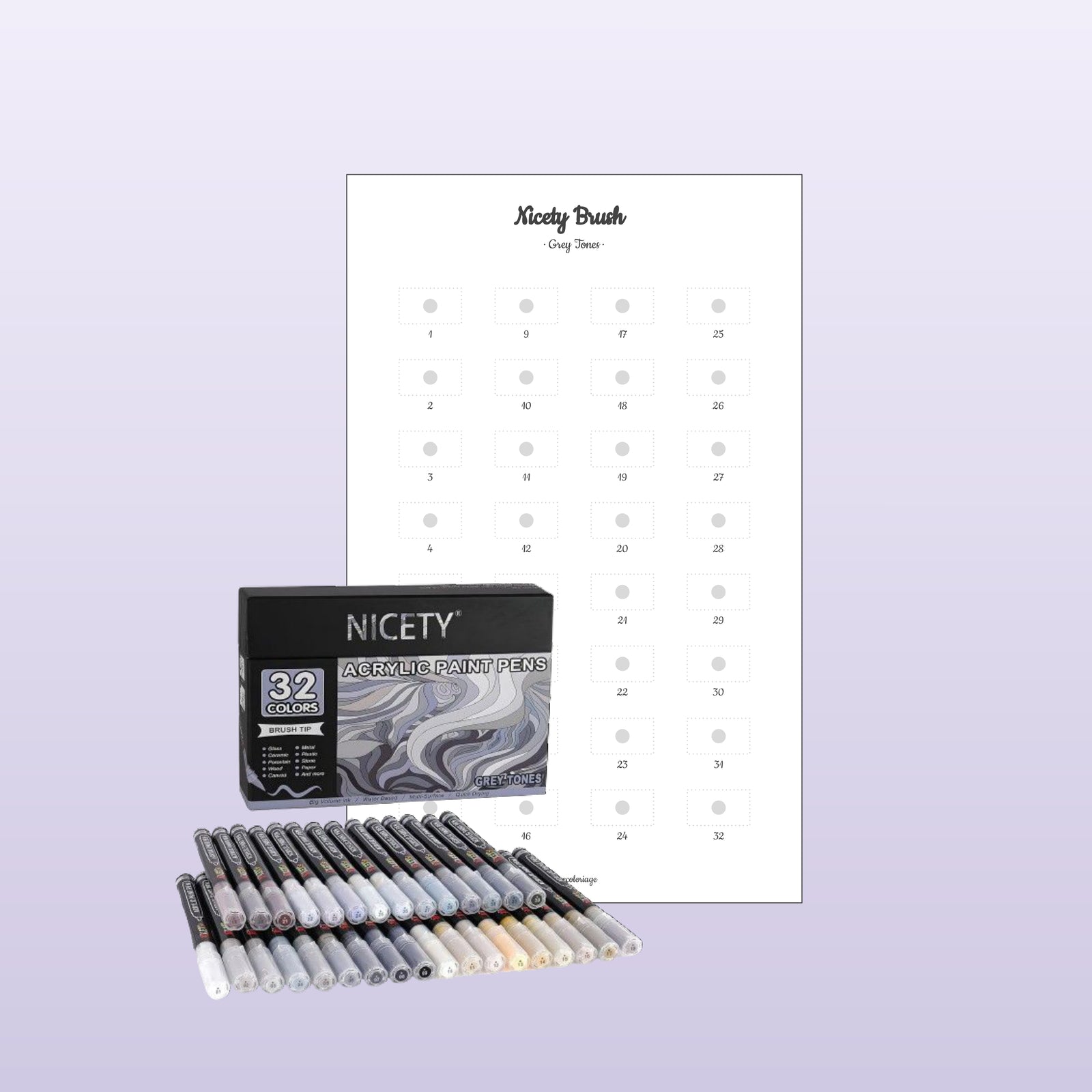 Nicety Brush Grey Tones