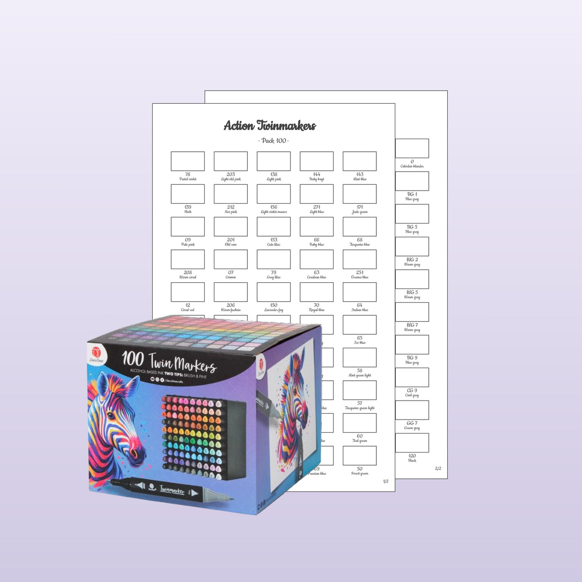 Action Twinmarkers 100