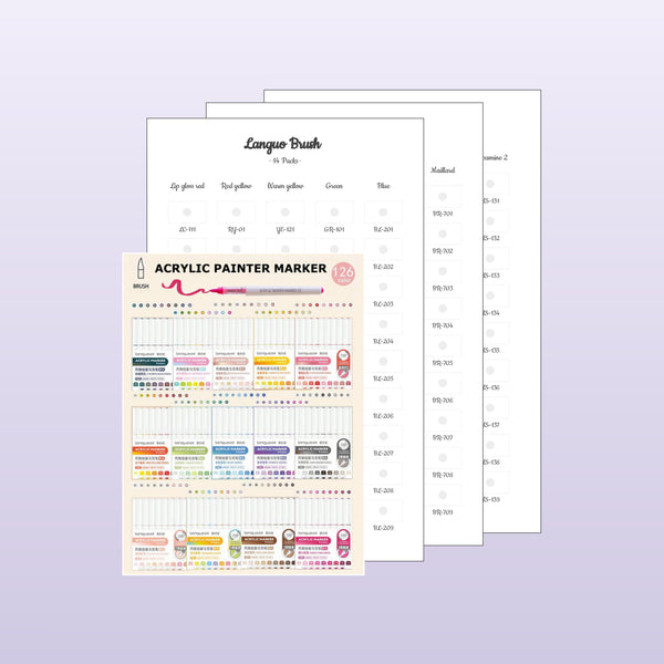 Languo Brush 14 Packs (126 colors)
