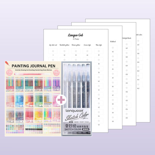 Languo Gel 19 Packs (168 pcs, 162 colors)