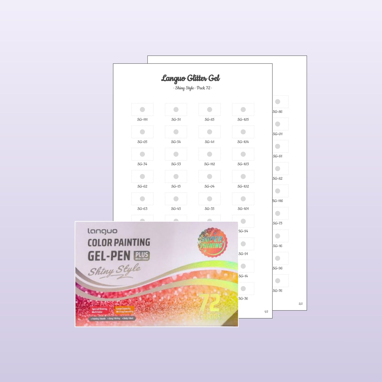 Languo Gel Pen Shiny Style 72