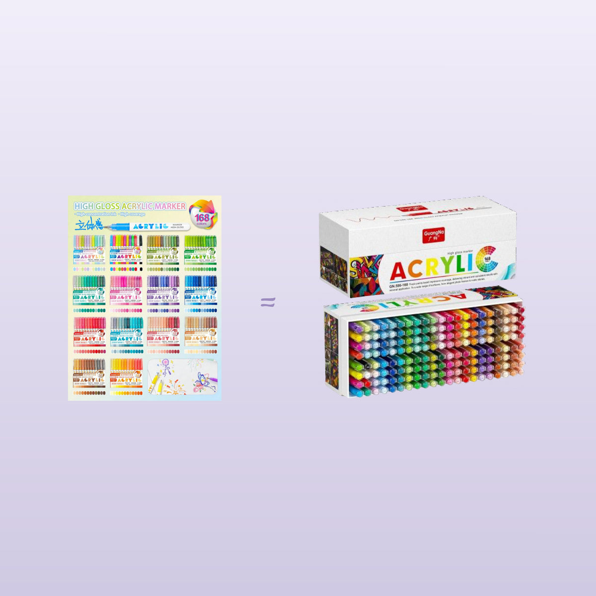 GuangNa High Gloss 168 (14 packs)