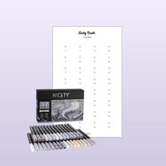 Nicety Brush Grey Tones