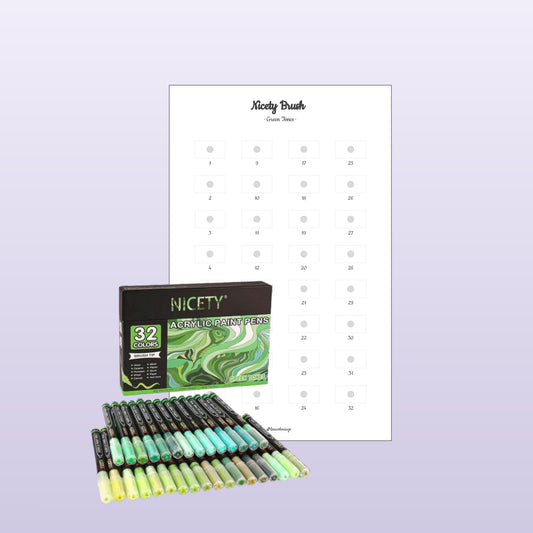 Nicety Brush Green Tones