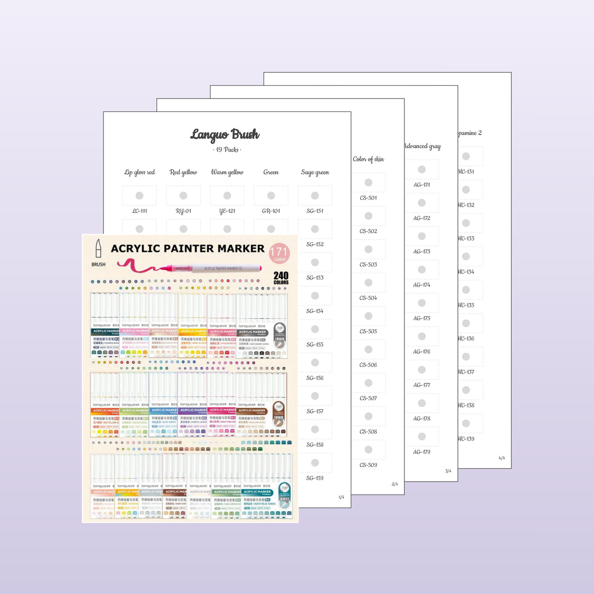 Languo Brush 19 Packs