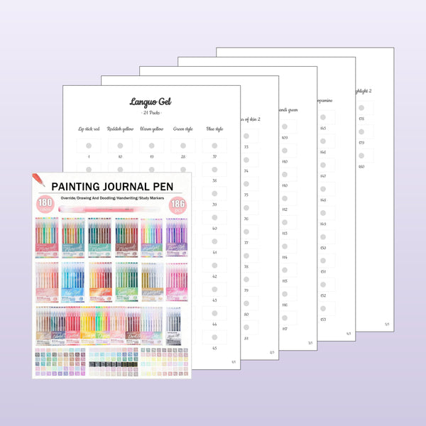 Languo Gel 21 Packs (186 pcs, 180 colors)