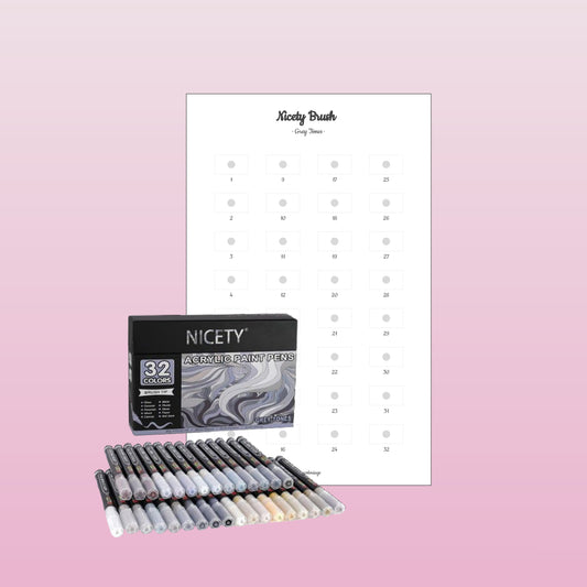 Nicety Brush Grey Tones