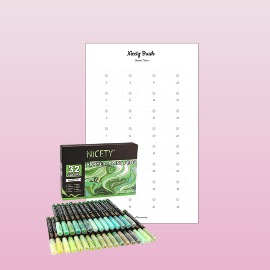 Nicety Brush Green Tones