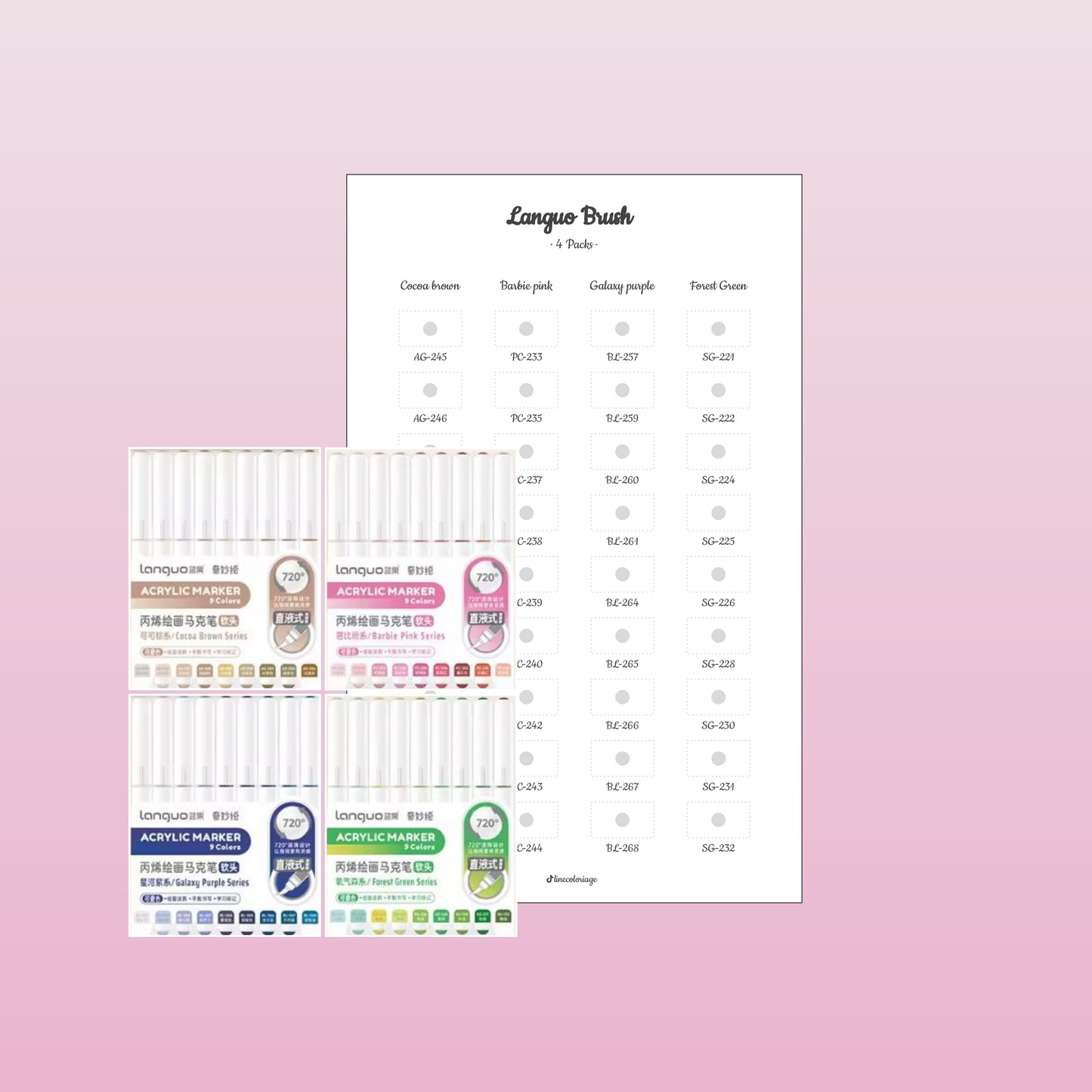 Languo Brush 4 Packs