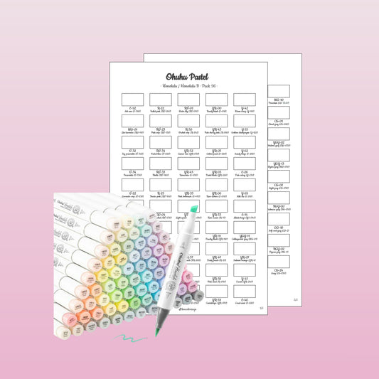 Ohuhu Honolulu Pastel 96